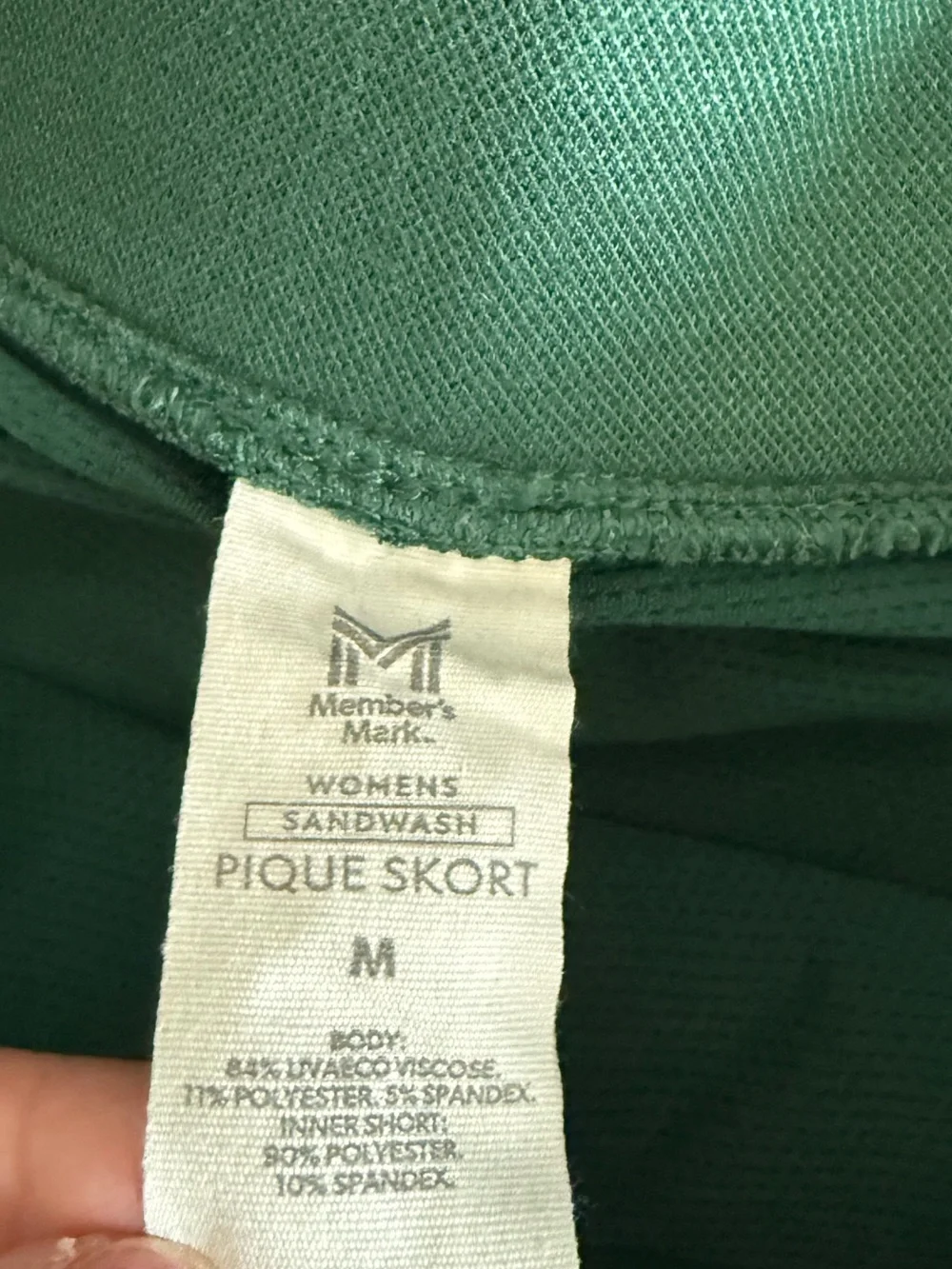 Members Mark|Forest Green Two-Piece matching Skirt/skort Set•NWT,Preppy Tennis
